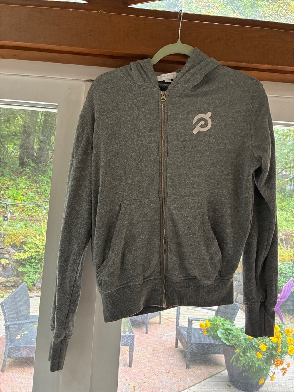 Peloton Women’s Heather Gray Full Zip Hoodie